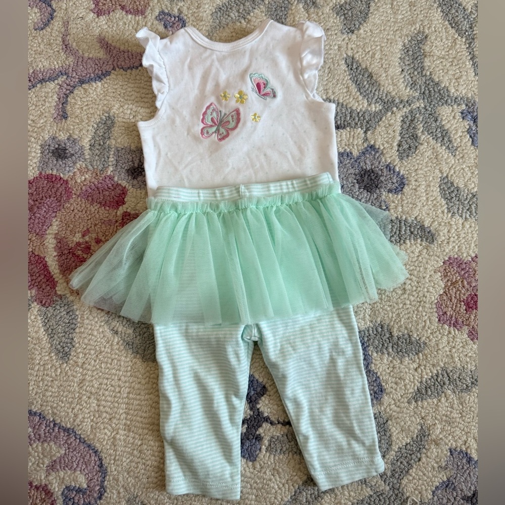 Little Me skirted legging set